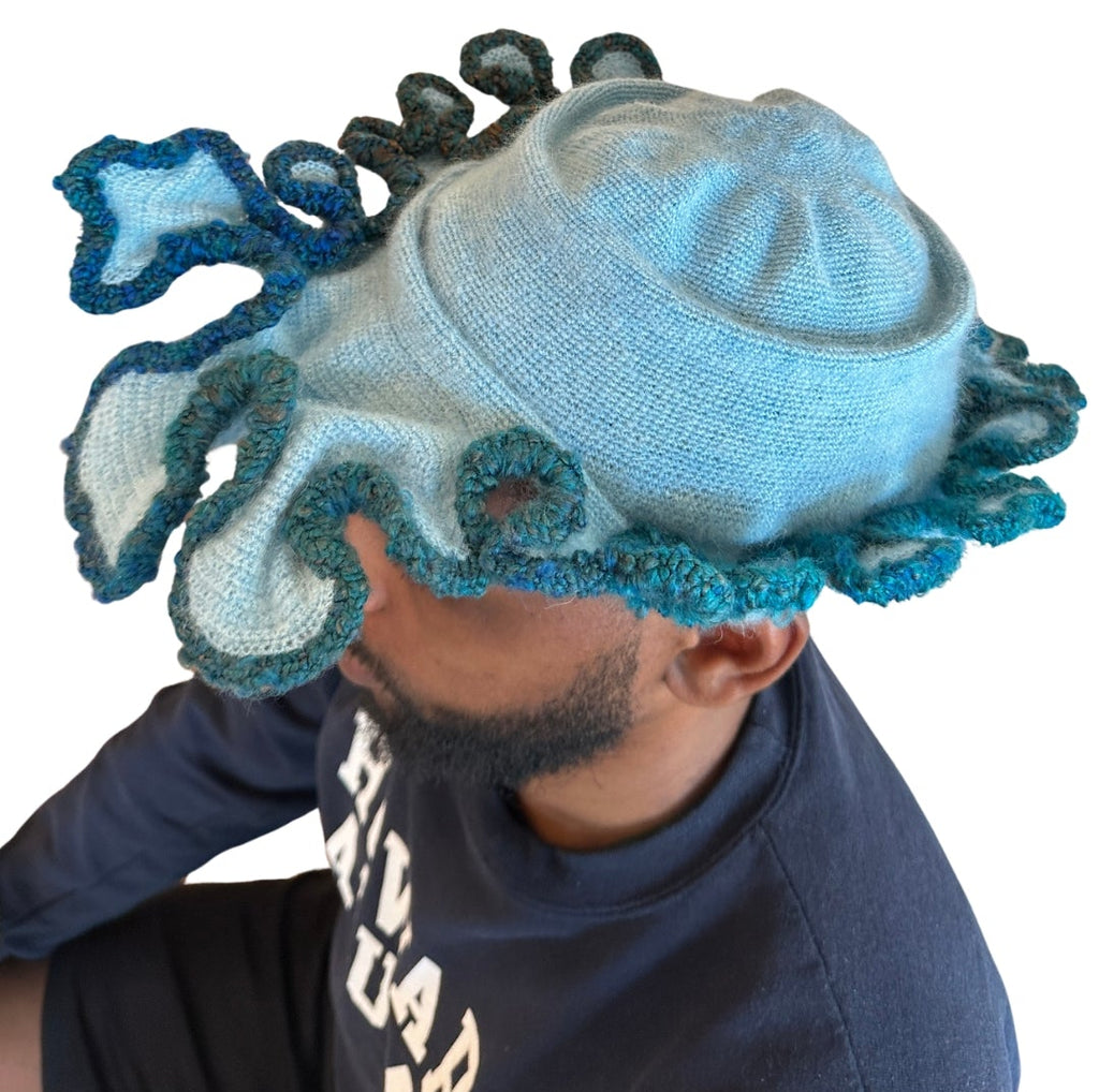 Mohair/silk Snapback Skullcap