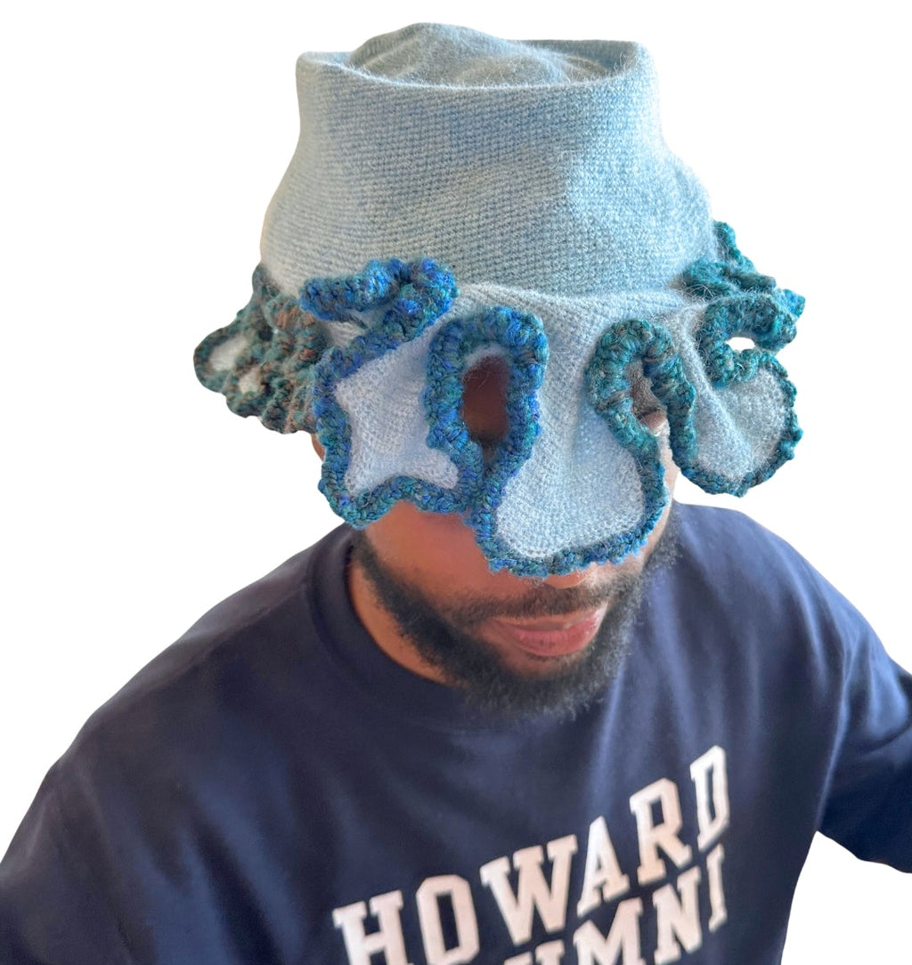 Mohair/silk Snapback Skullcap