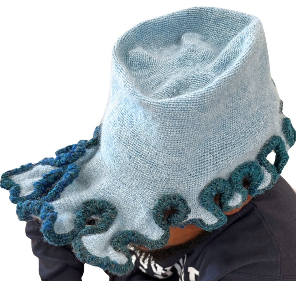 Mohair/silk Snapback Skullcap