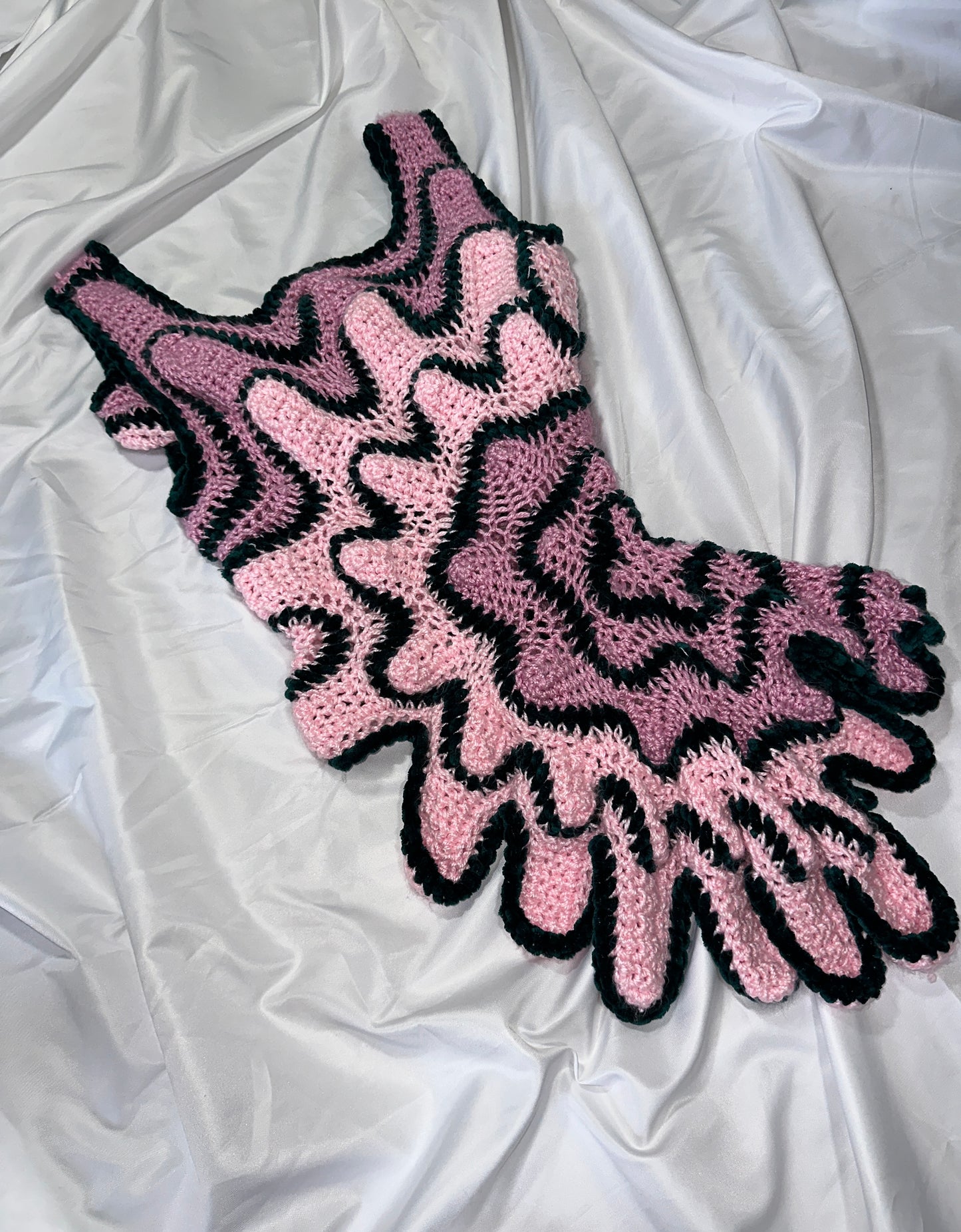 Pink Rose Crochet Top