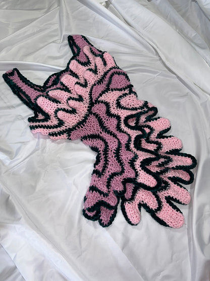 Pink Rose Crochet Top