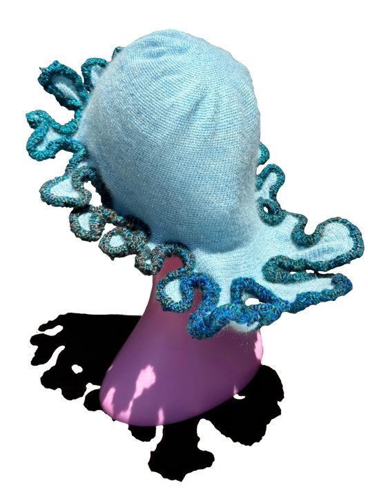 Mohair/silk Snapback Skullcap