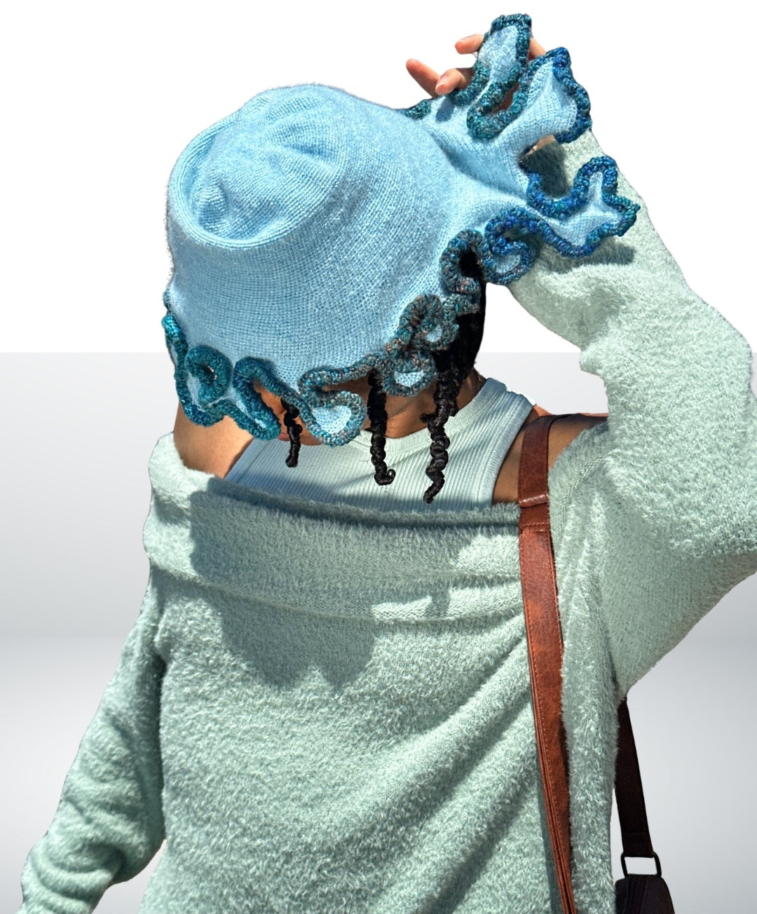 Mohair/silk Snapback Skullcap