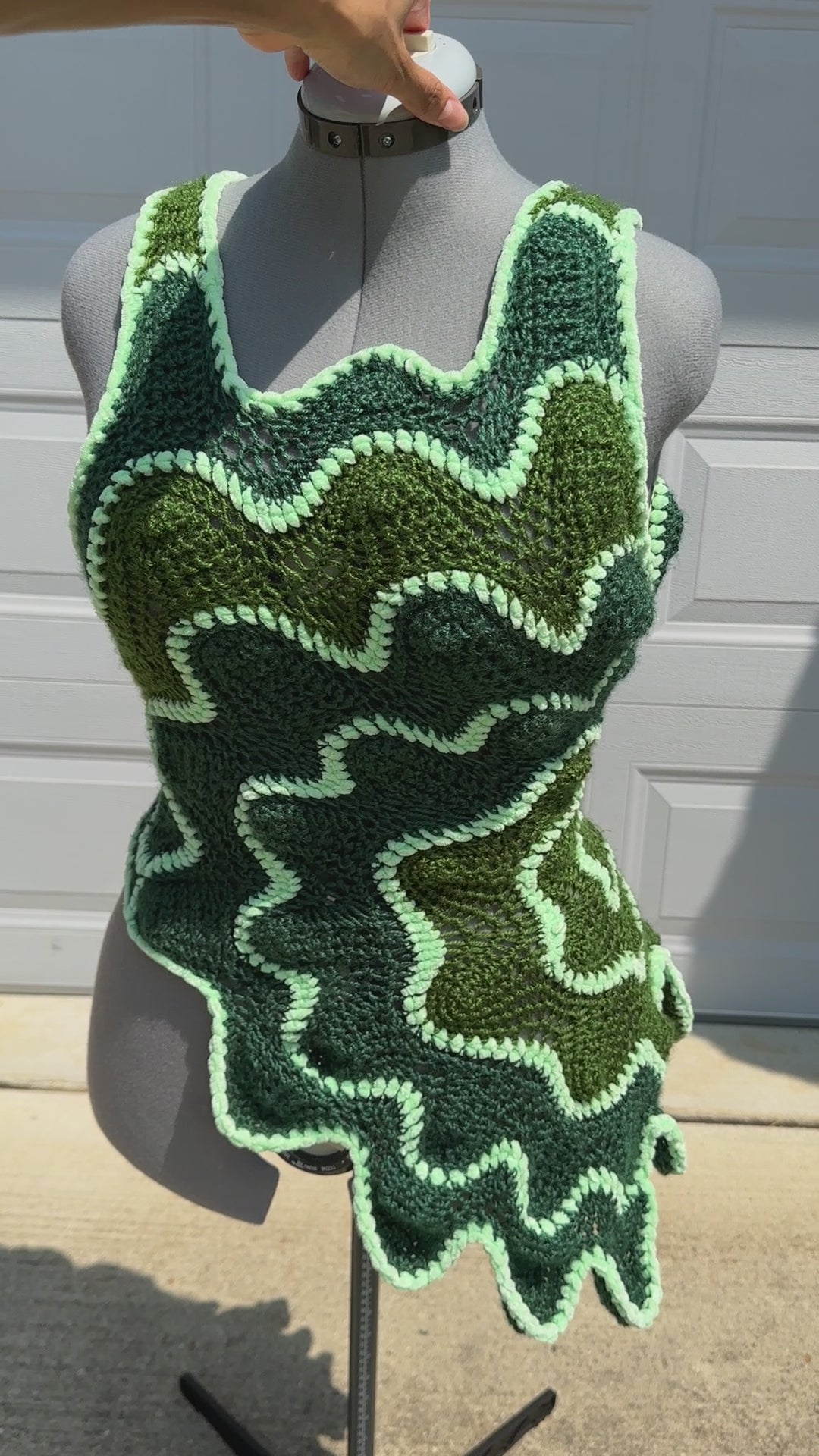 Lily Pad Crochet Blouse Top